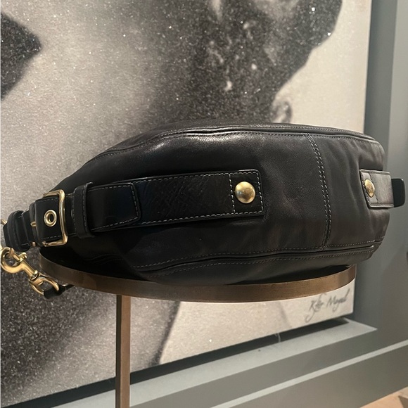 Coach Zoe Hobo Black Leather Bag | Purse | Satchel - Picture 12 of 13